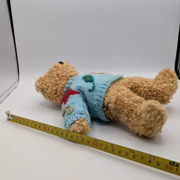 Ty Baby Curly 1992 Plush Fall Leaves Sweater 11" Vintage Stuffed Animal Bear - Picture 13 of 14